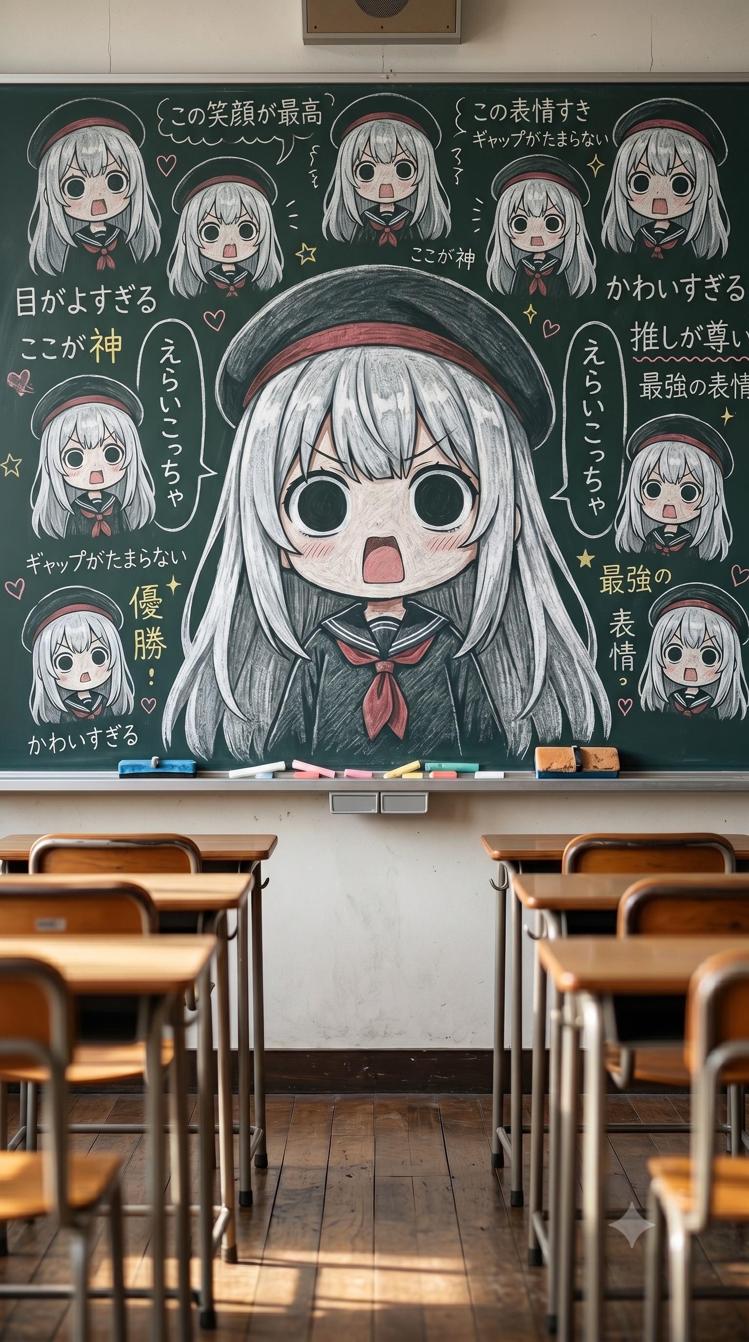 黒板えらいこっちゃ嬢