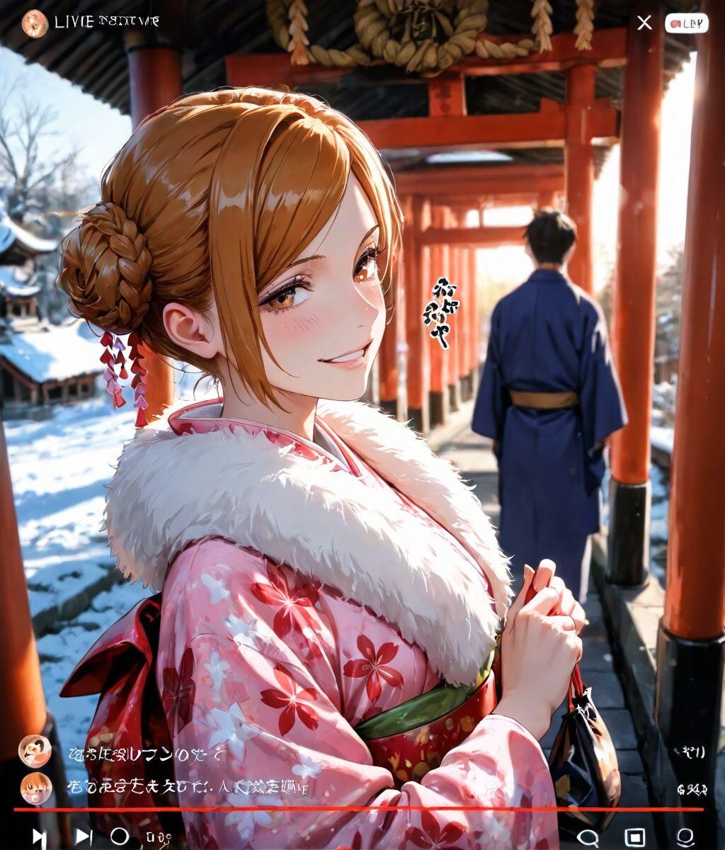 あったかもしれない未来(初詣) 釘崎野薔薇 018