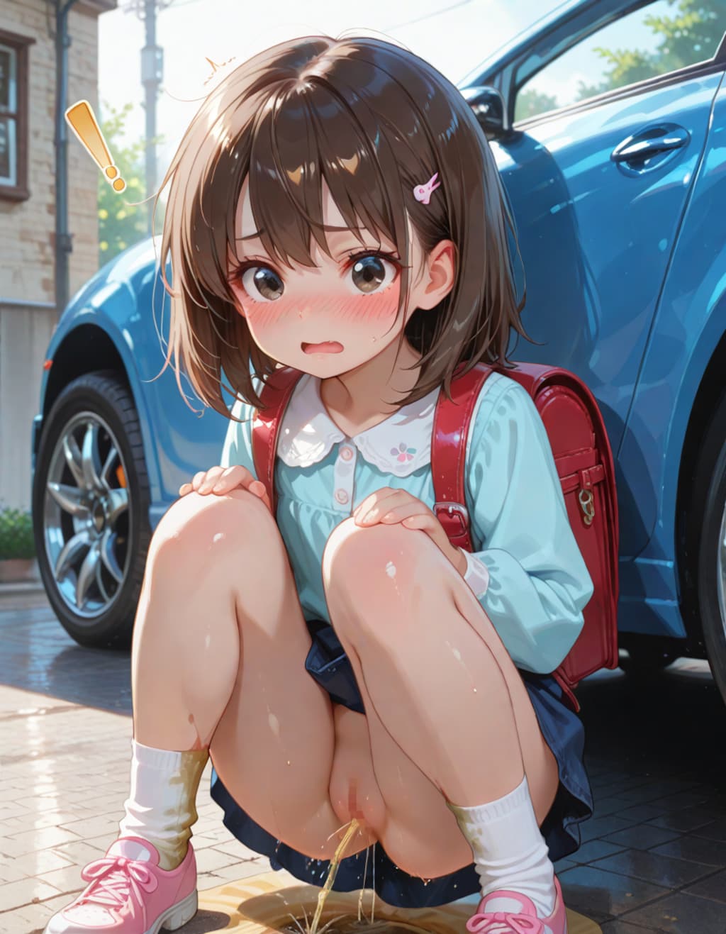 目が合った…