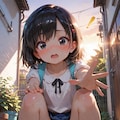目が合った… 4枚目