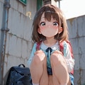 目が合った… 2枚目