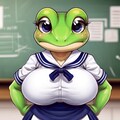 セーラー服　カエル 12枚目