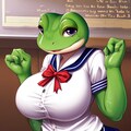 セーラー服　カエル 4枚目