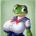 セーラー服　カエル 10枚目