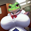 セーラー服　カエル 6枚目