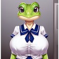 セーラー服　カエル 3枚目