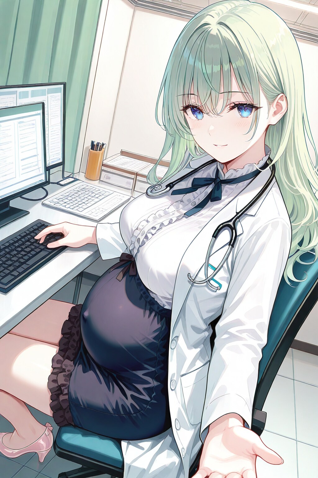 妊婦×女医 | の人気AIイラスト・グラビア