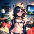 黒いstring bikini 2枚目