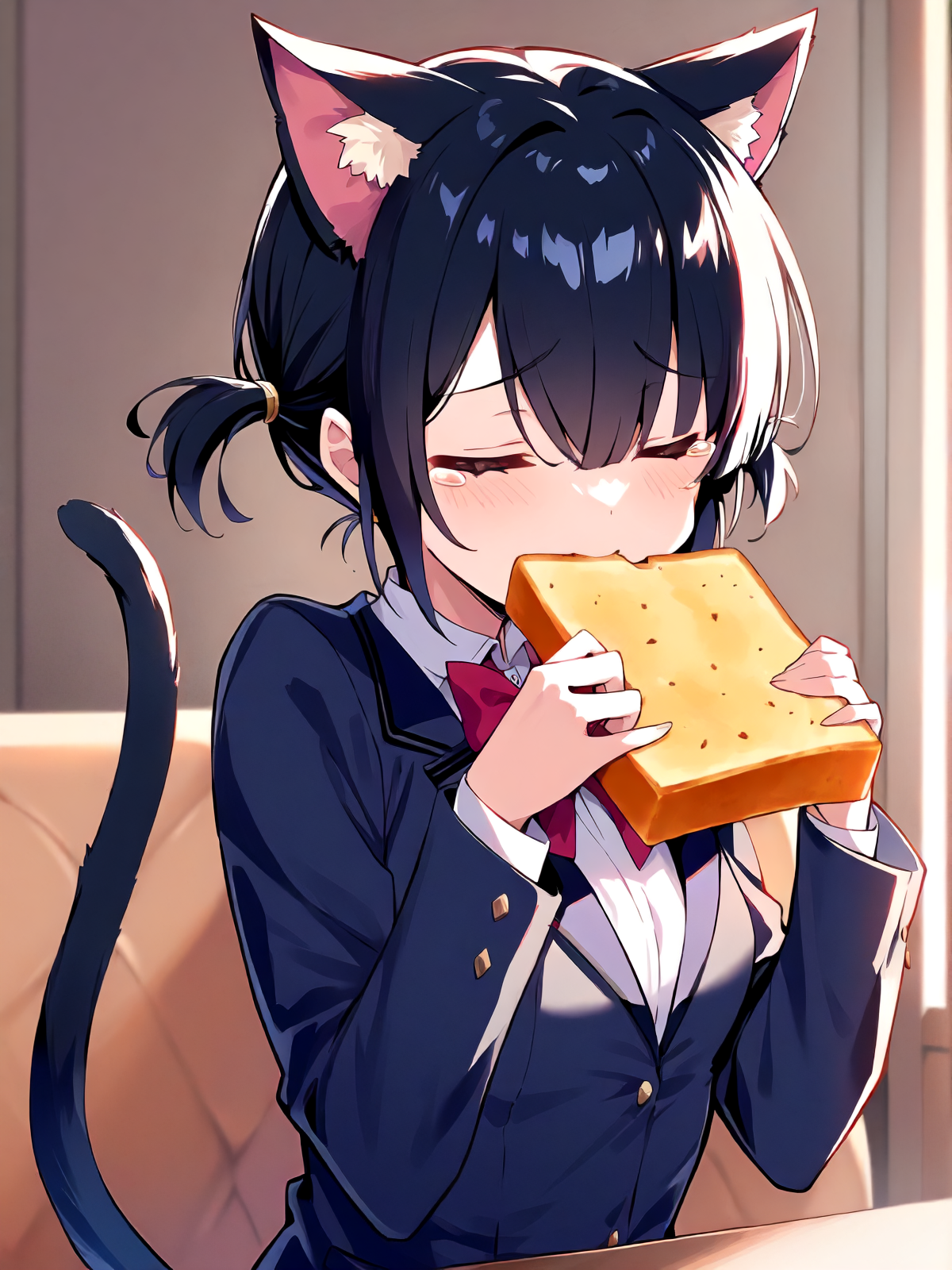 お米、高いにゃん。パン食うにゃ・・・
