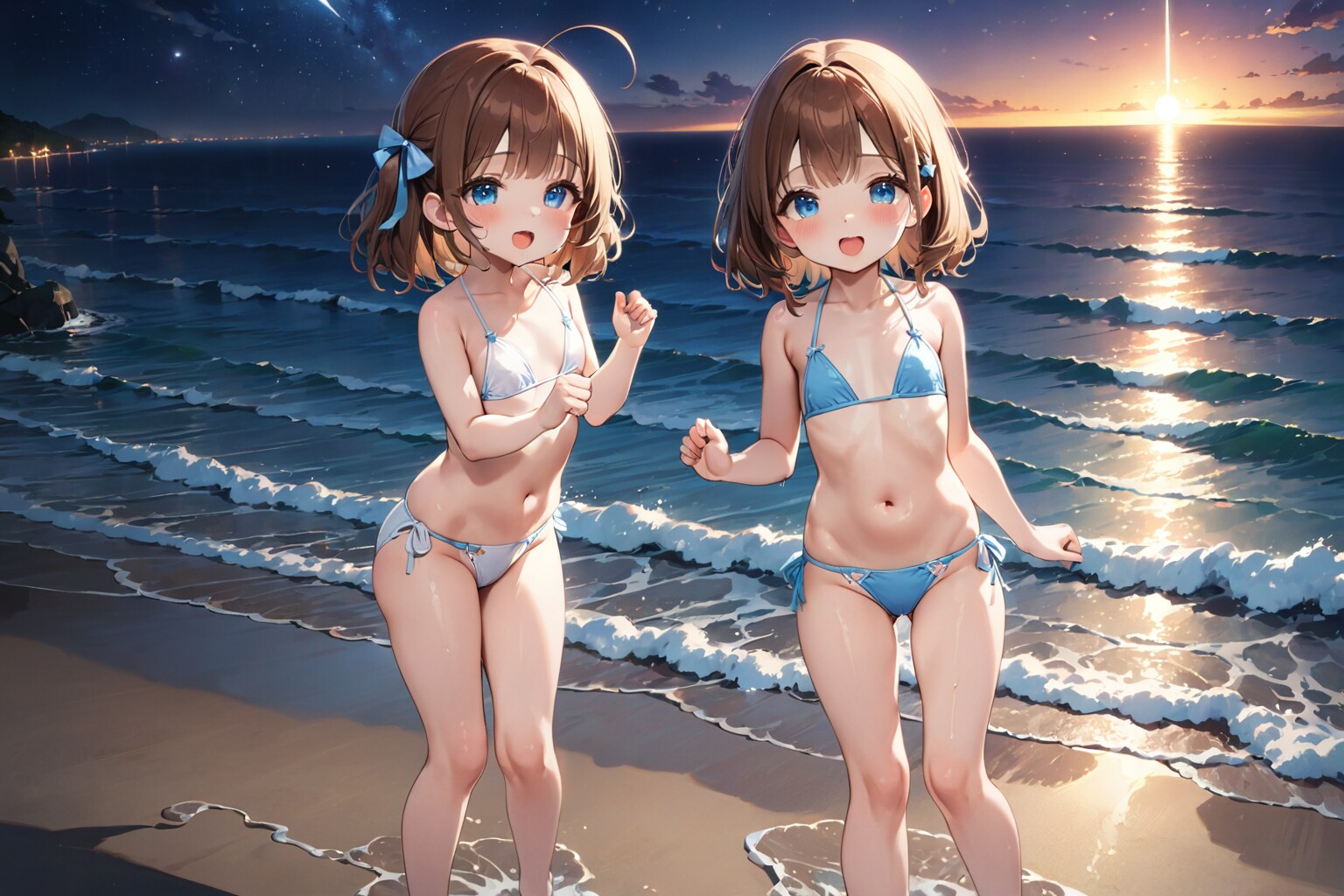 おにいちゃん、日の出がきれいだよ