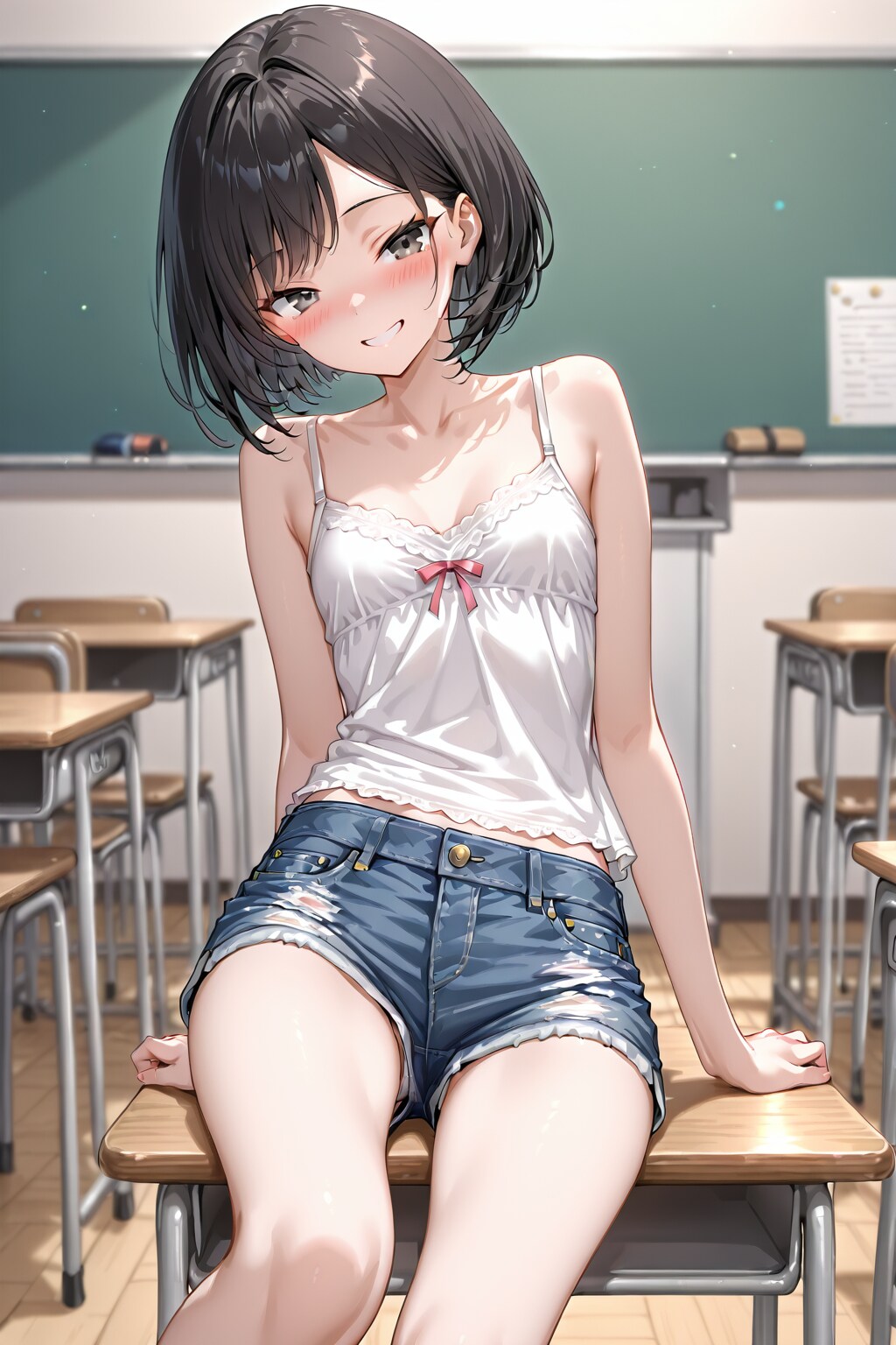 りえちゃんと教室で