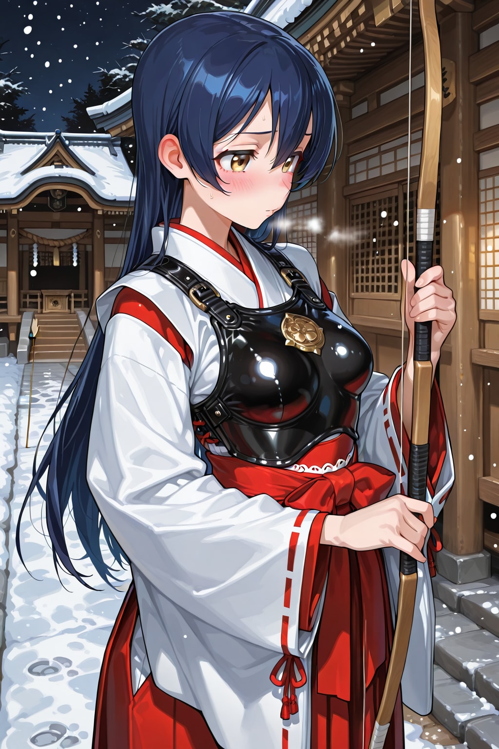 悪魔祓いに臨む海未