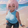 褐色ピンク髪ジト目八重歯 5枚目