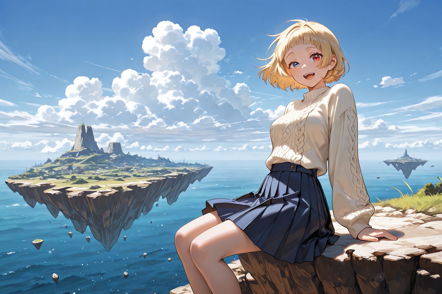 浮遊島の美愛ちゃん | の人気AIイラスト・グラビア