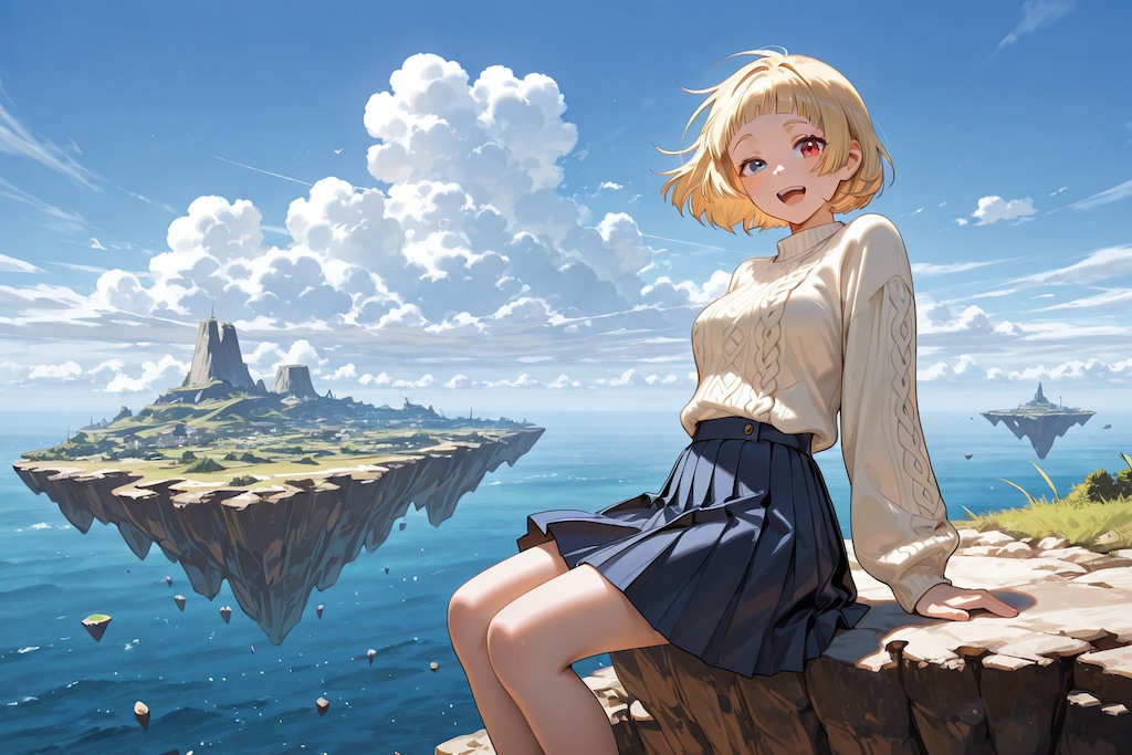 浮遊島の美愛ちゃん