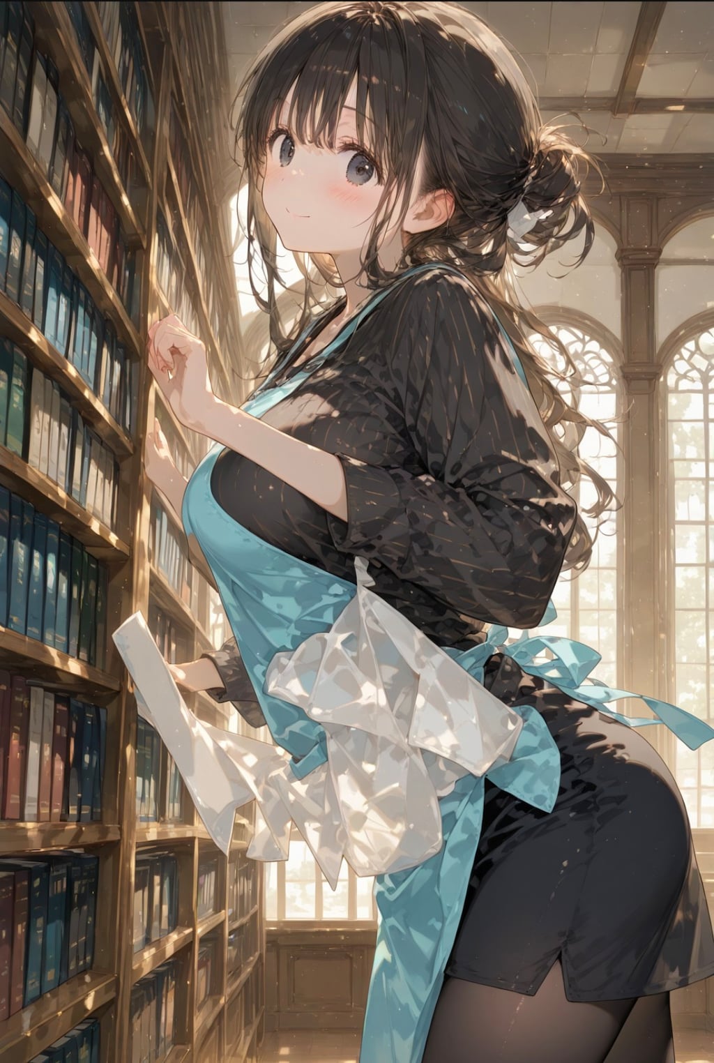 「多分、この辺りにあるはずです」一緒に借りに来た本を探してくれる司書さん