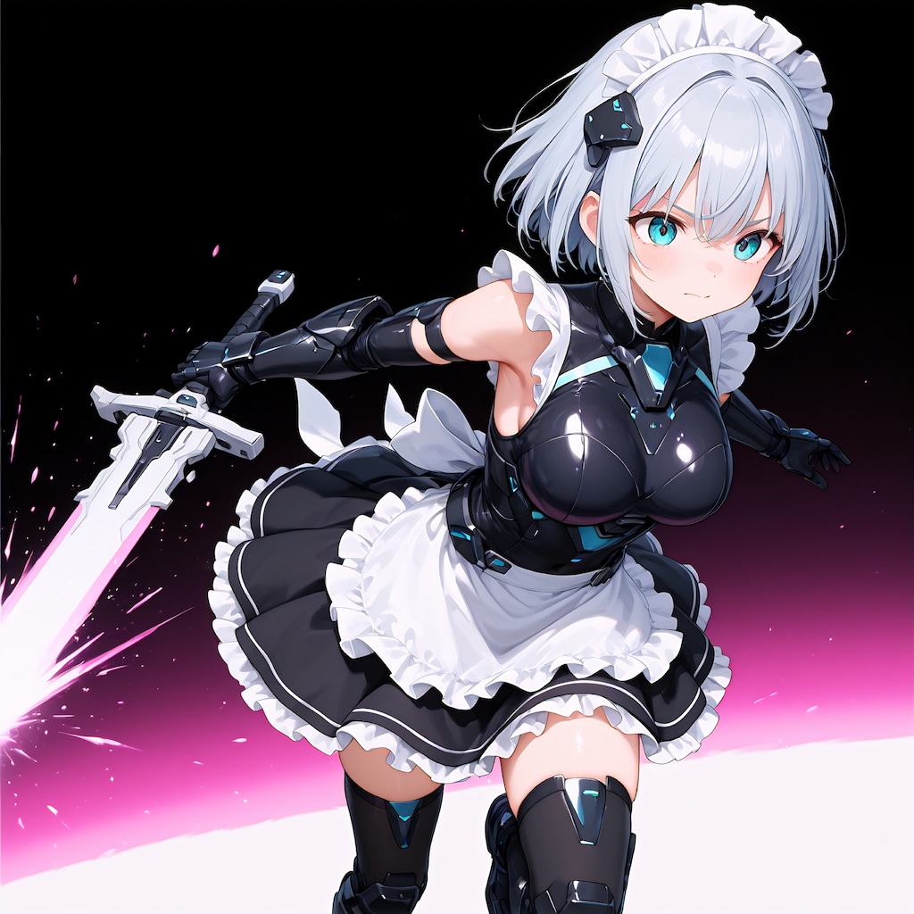 戦う！サイバー・メイド！