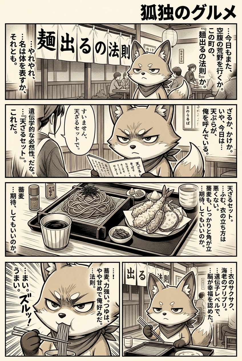 【狐独のグルメ】蕎麦屋・麺出るの法則