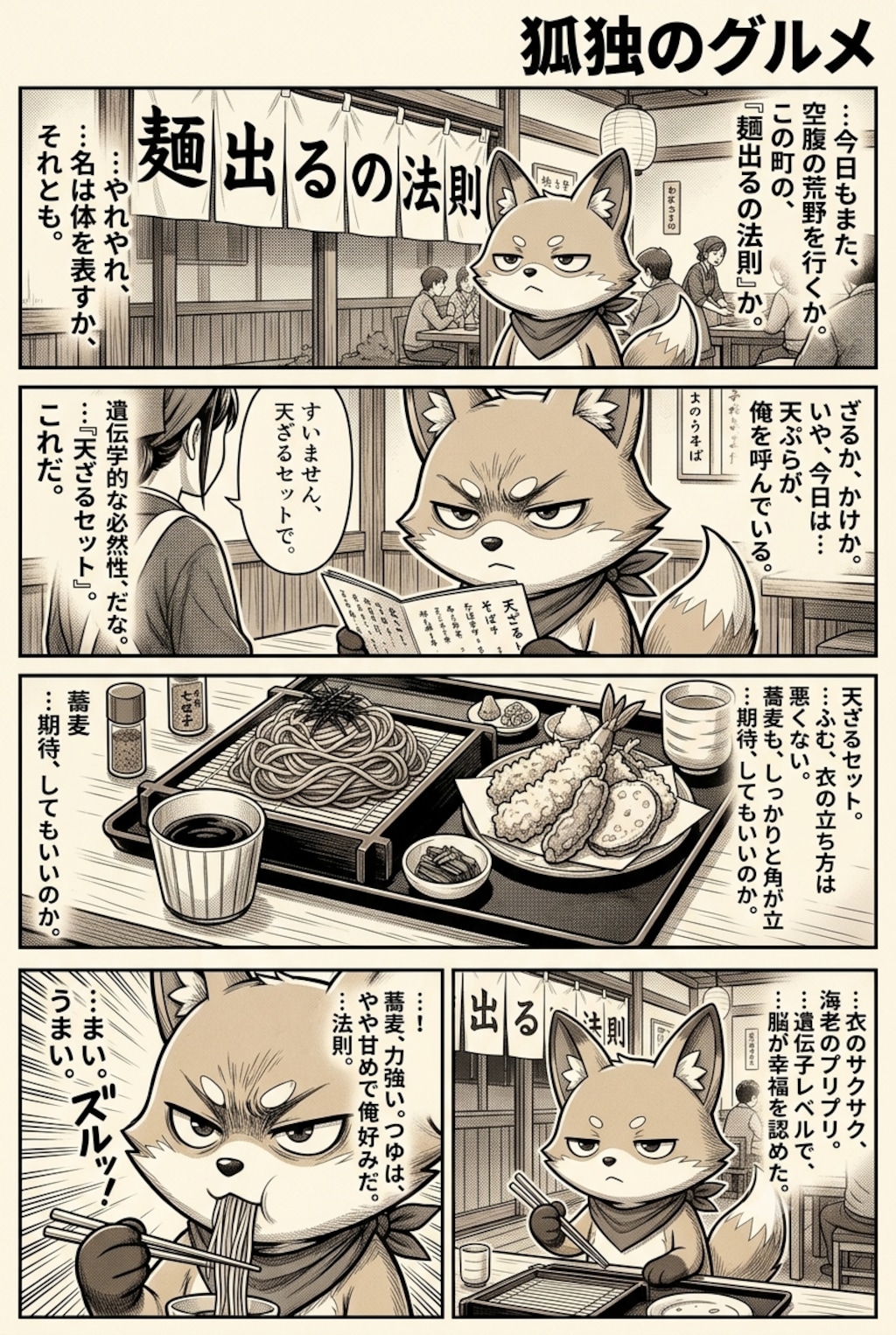 【狐独のグルメ】蕎麦屋・麺出るの法則
