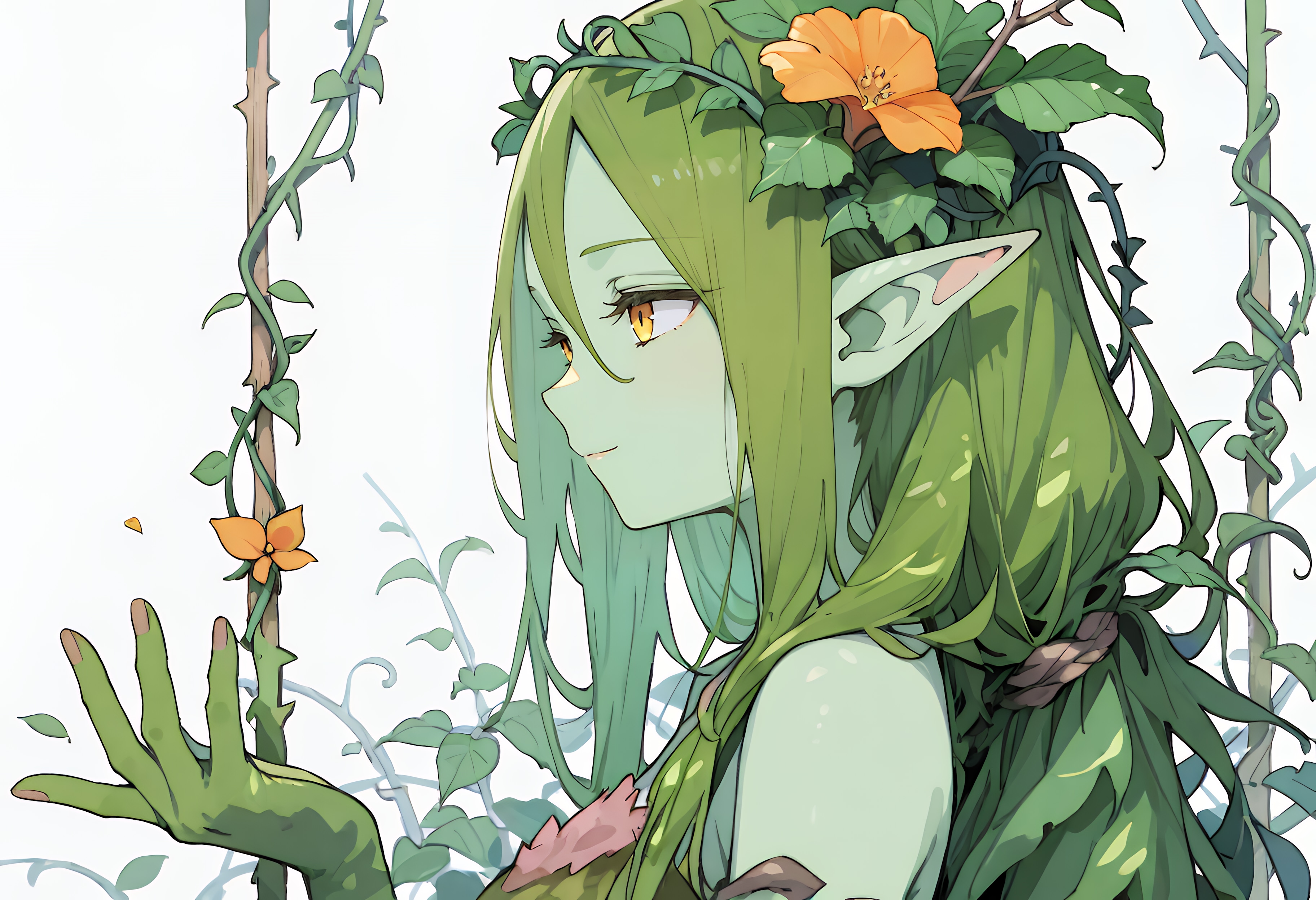 緑と私 | の人気AIイラスト・グラビア