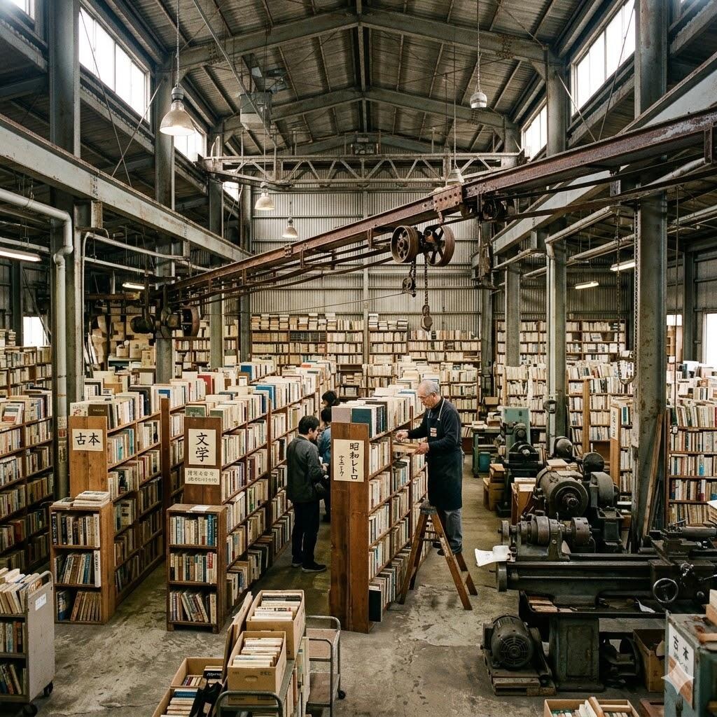 工場風古書店