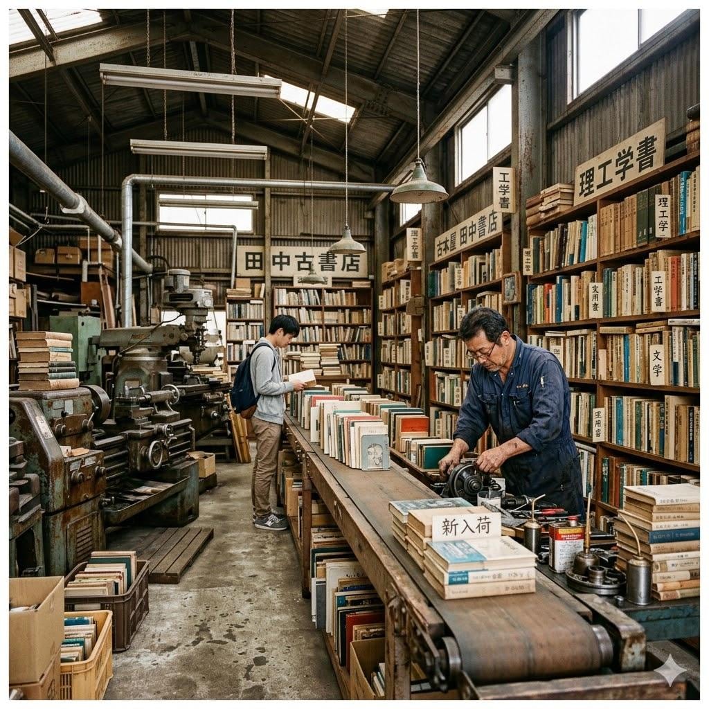 工場風古書店