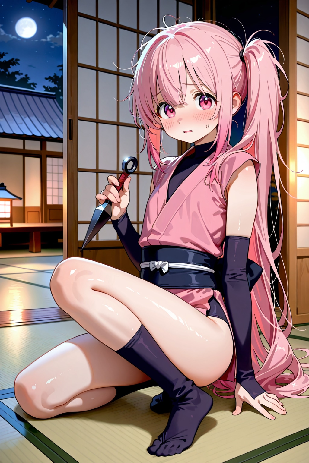 【🥷🏻ちちぷい公式投稿企画：忍者🎑】✨🐦‍⬛新米くノ一・桜美サクラの初めての隠密作戦📜✨