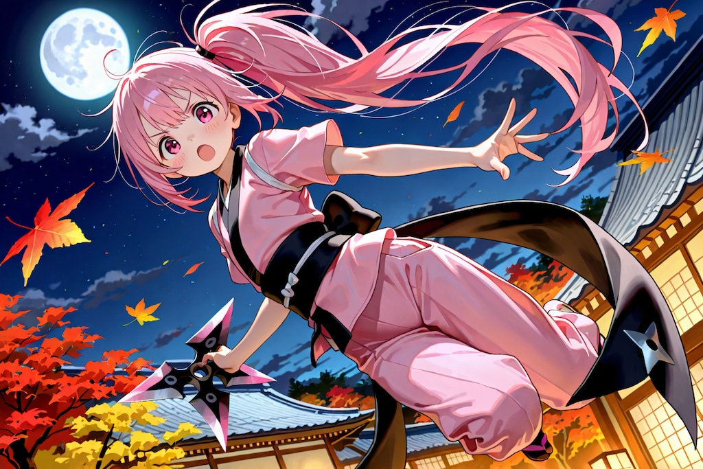 【🥷🏻ちちぷい公式投稿企画：忍者🎑】✨🐦‍⬛新米くノ一・桜美サクラの初めての隠密作戦📜✨