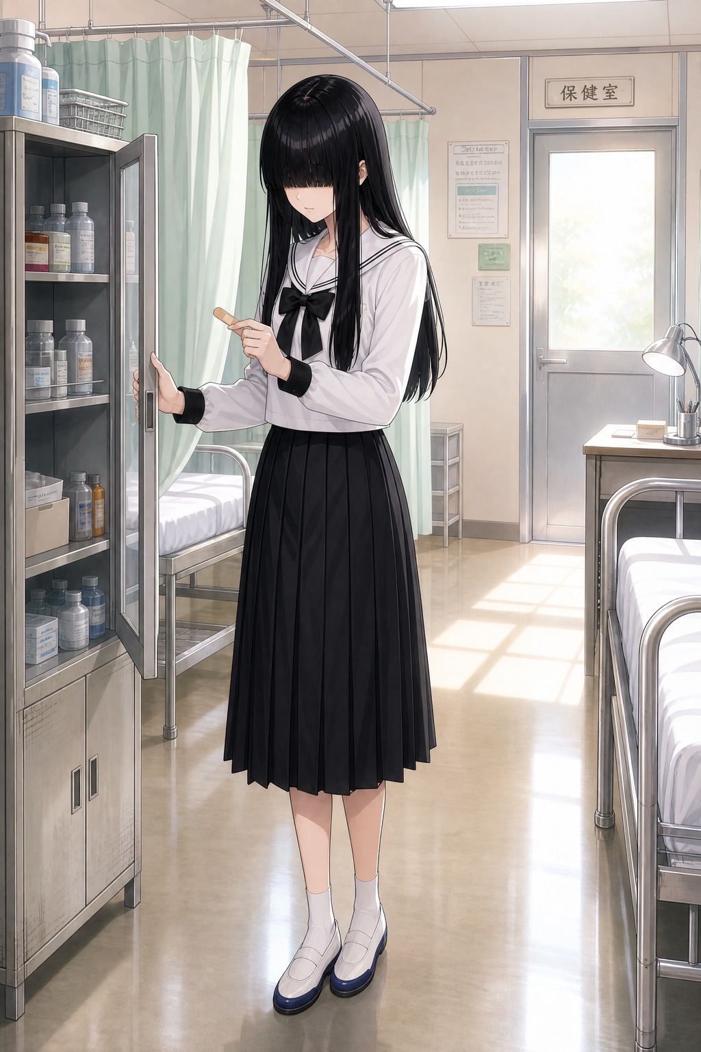 保健室（暗子さん） | の人気AIイラスト・グラビア