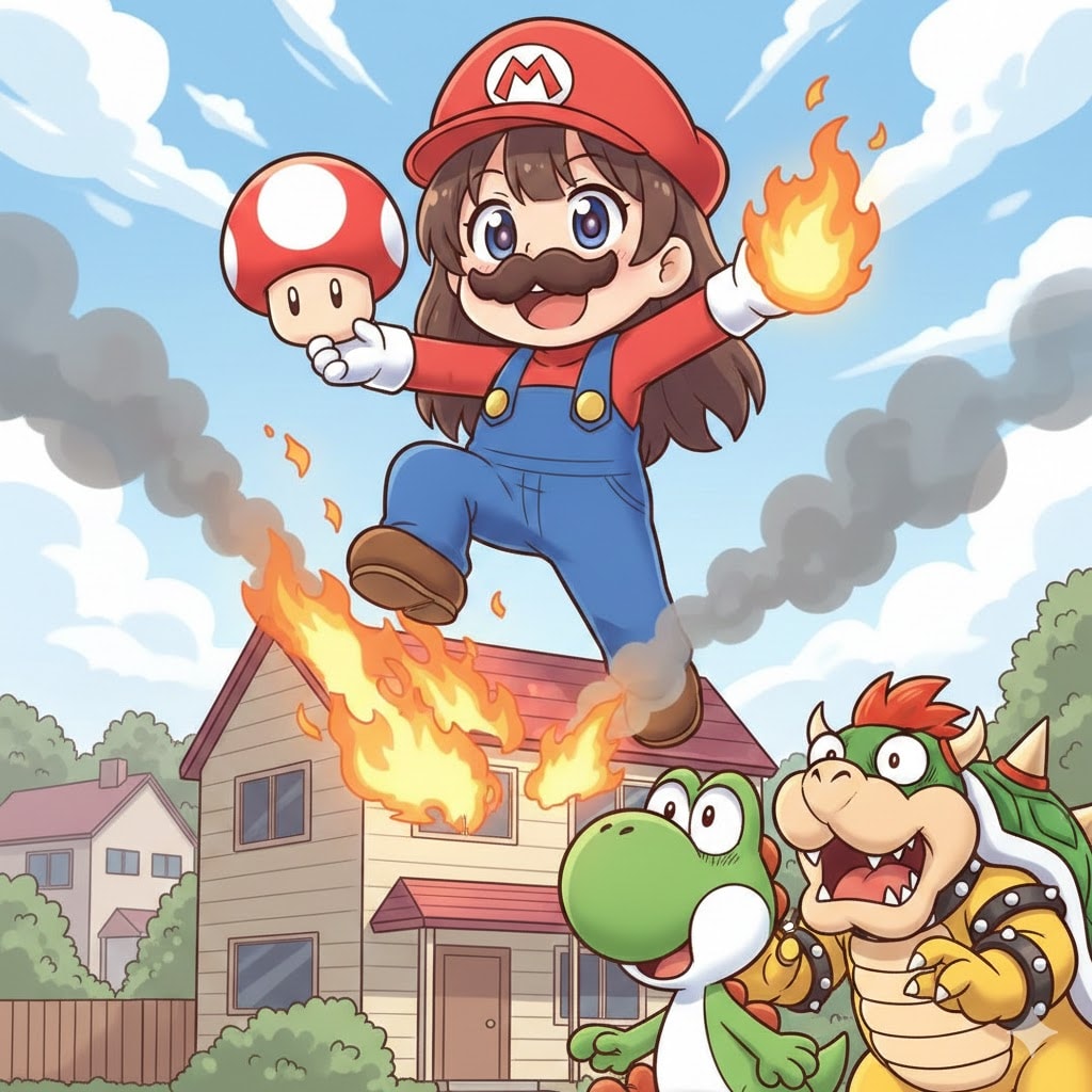 ゲームをクリアしたので暇すぎるマリオ