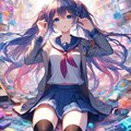 カラフル電脳世界とまじで良い女 2枚目
