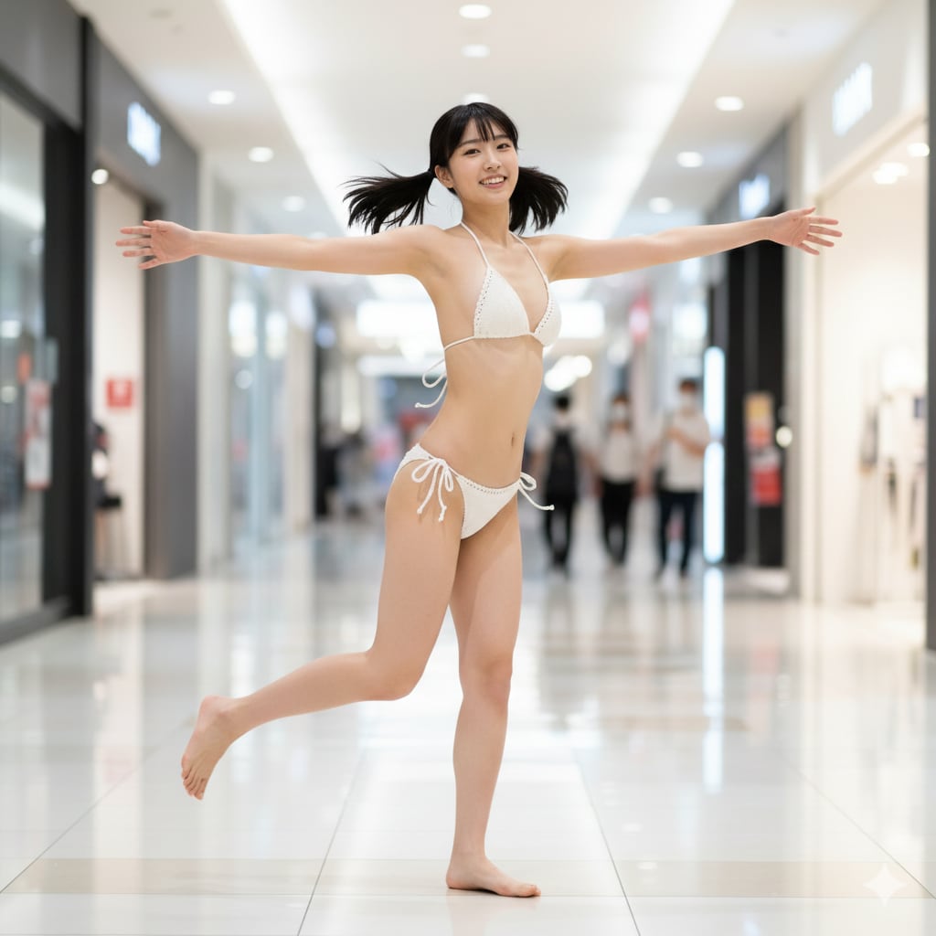 ショッピングセンターにて