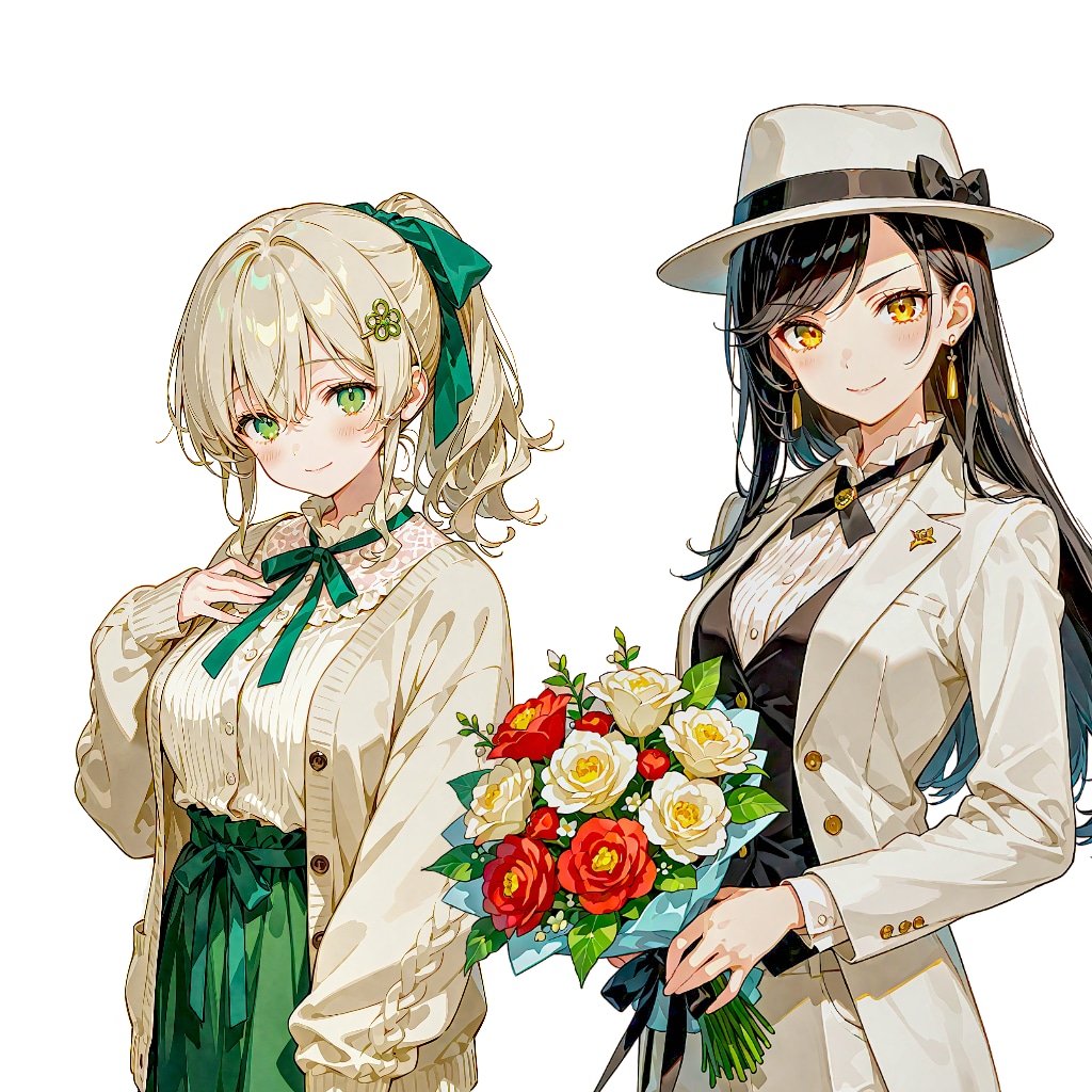 ハロウィンとかぼちゃの街 (Seedream 画像元生成で複数人を検証)