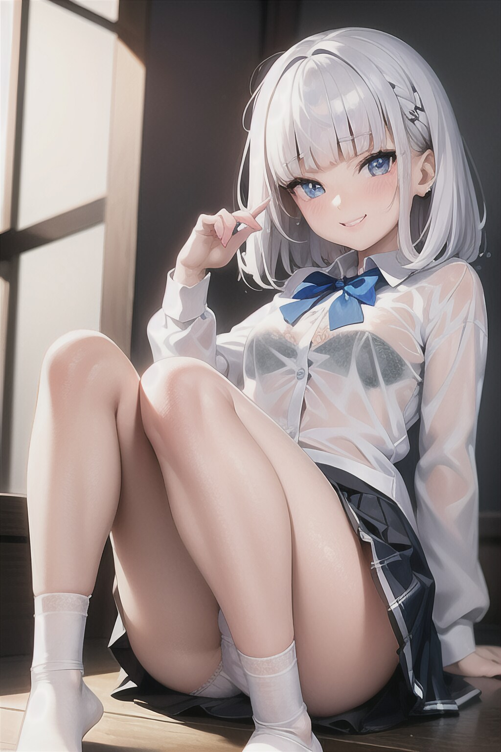 挑発する白ちゃん