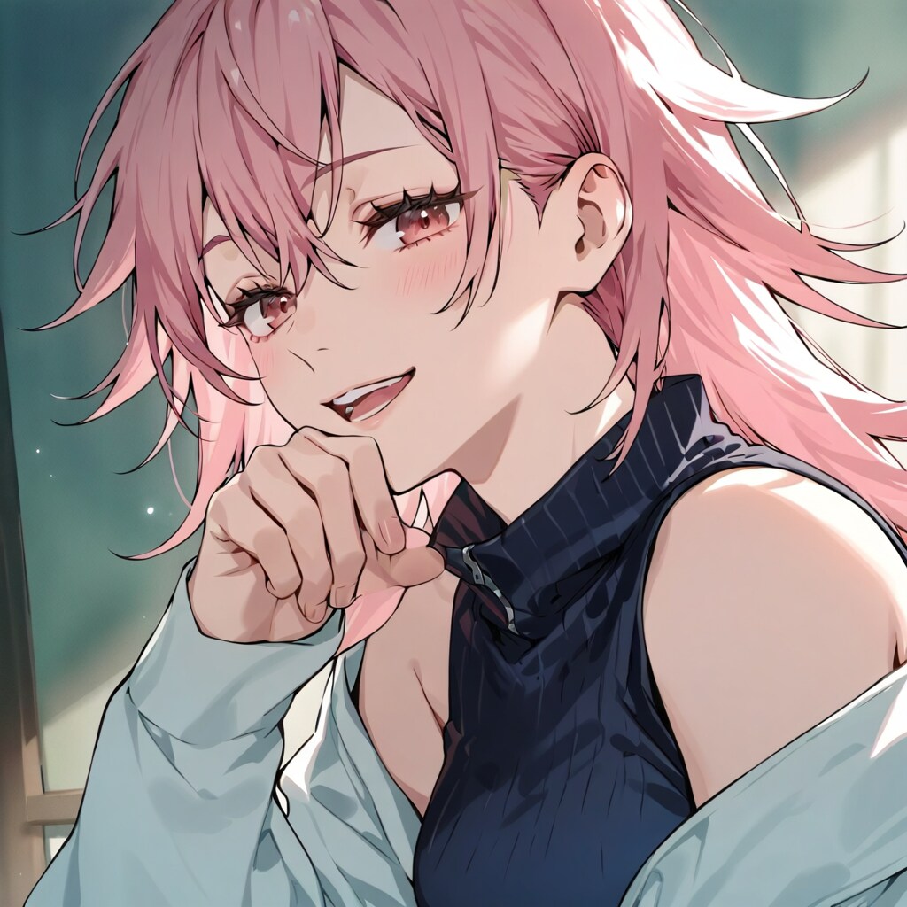 悪戯な笑顔