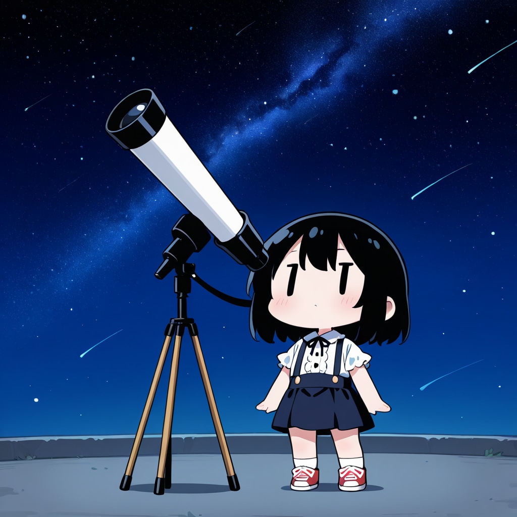 星を見る
