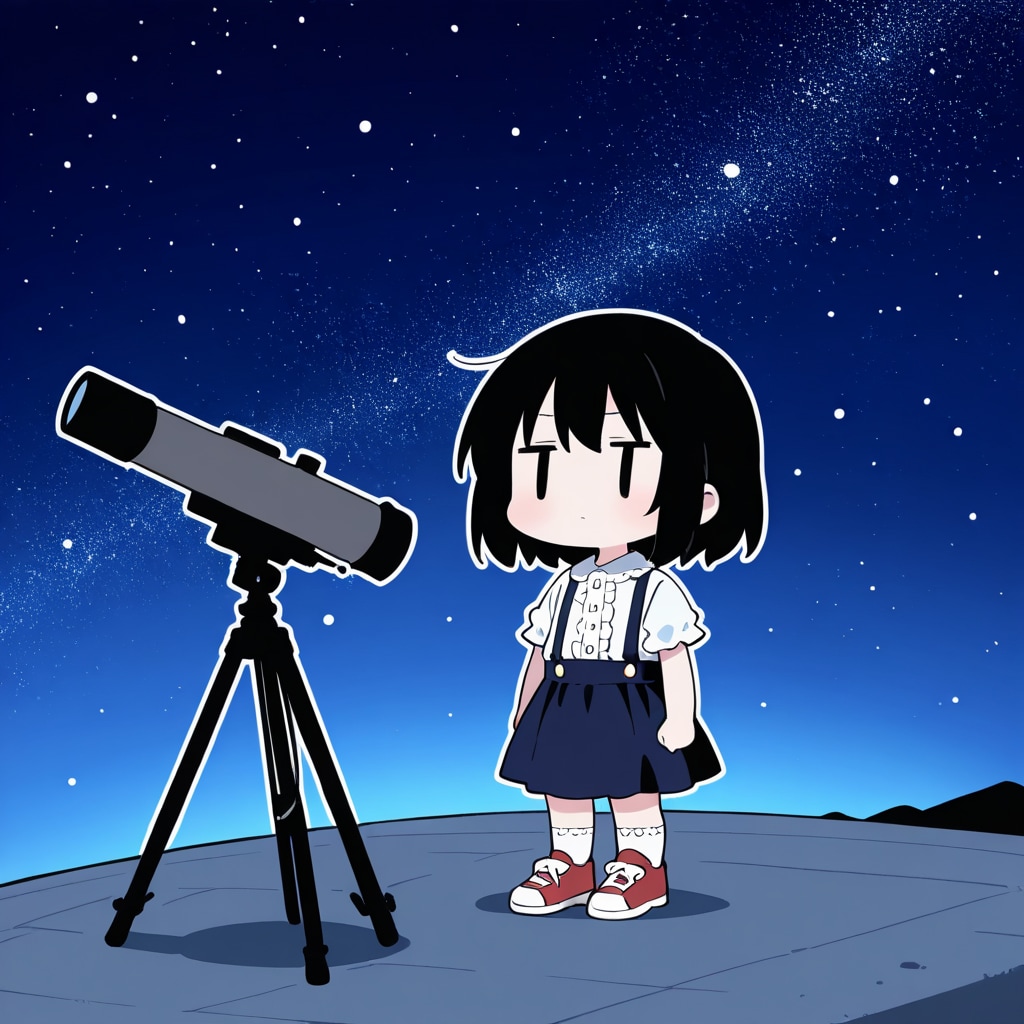星を見る