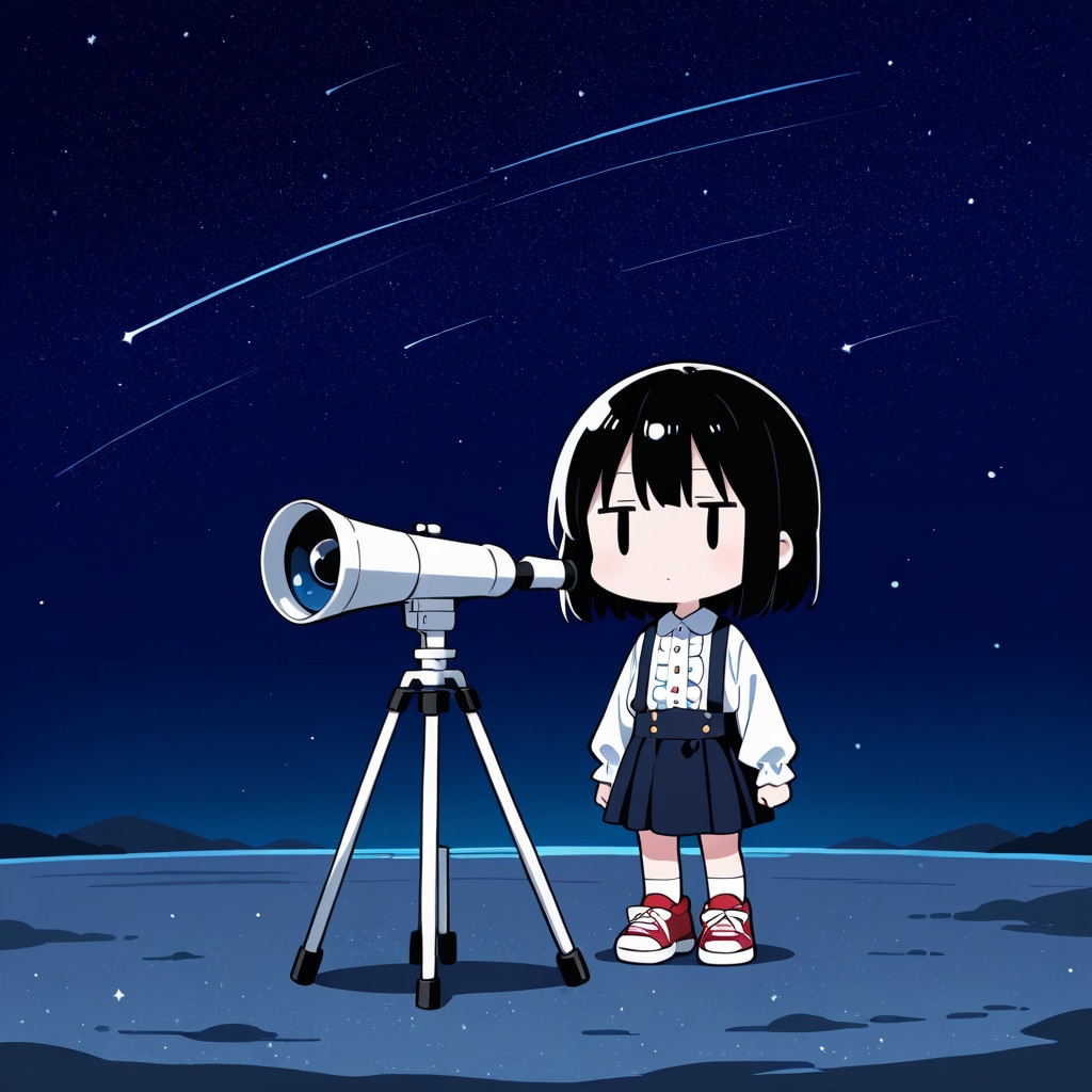 星を見る