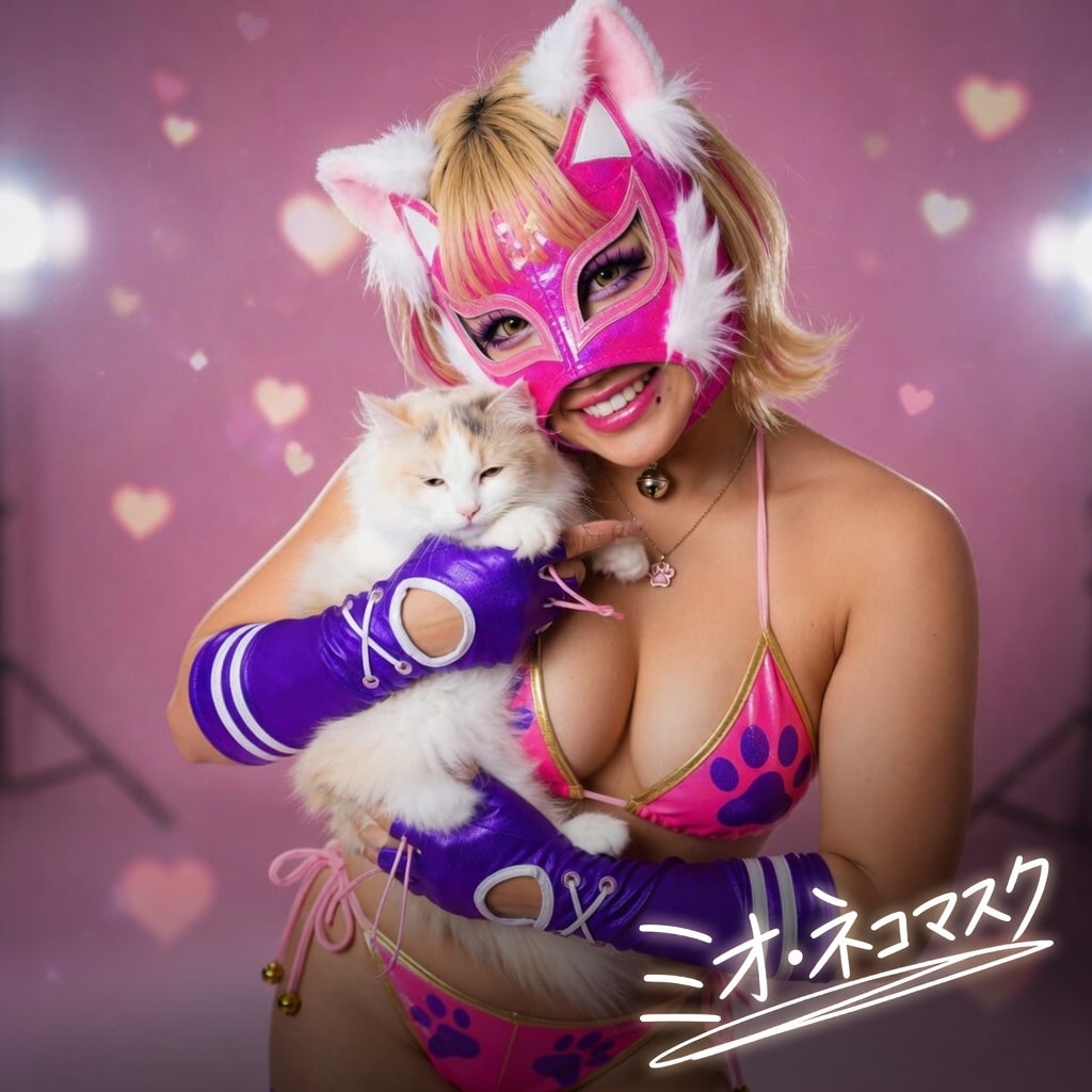 ミオ・ネコマスクと猫