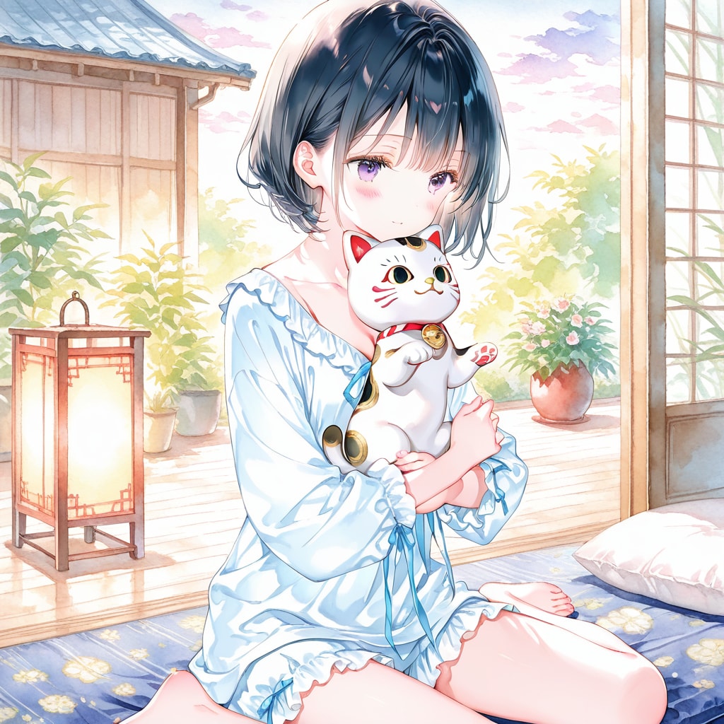 招き猫になってる | の人気AIイラスト・グラビア