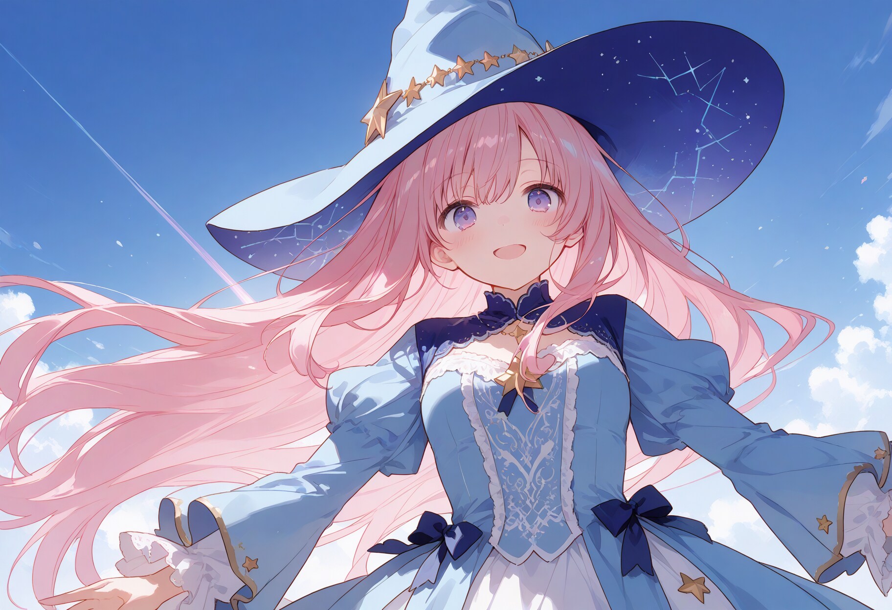 天桜の魔女と青空 | の人気AIイラスト・グラビア