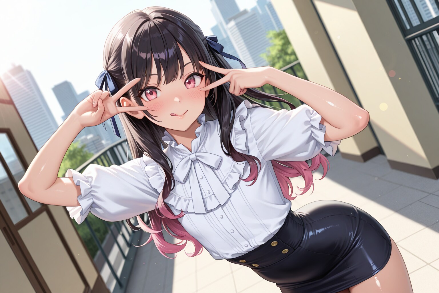 【本日の板野ちゃん】「ふわふわヘアーにしてみたよ♪」 | の人気AIイラスト・グラビア