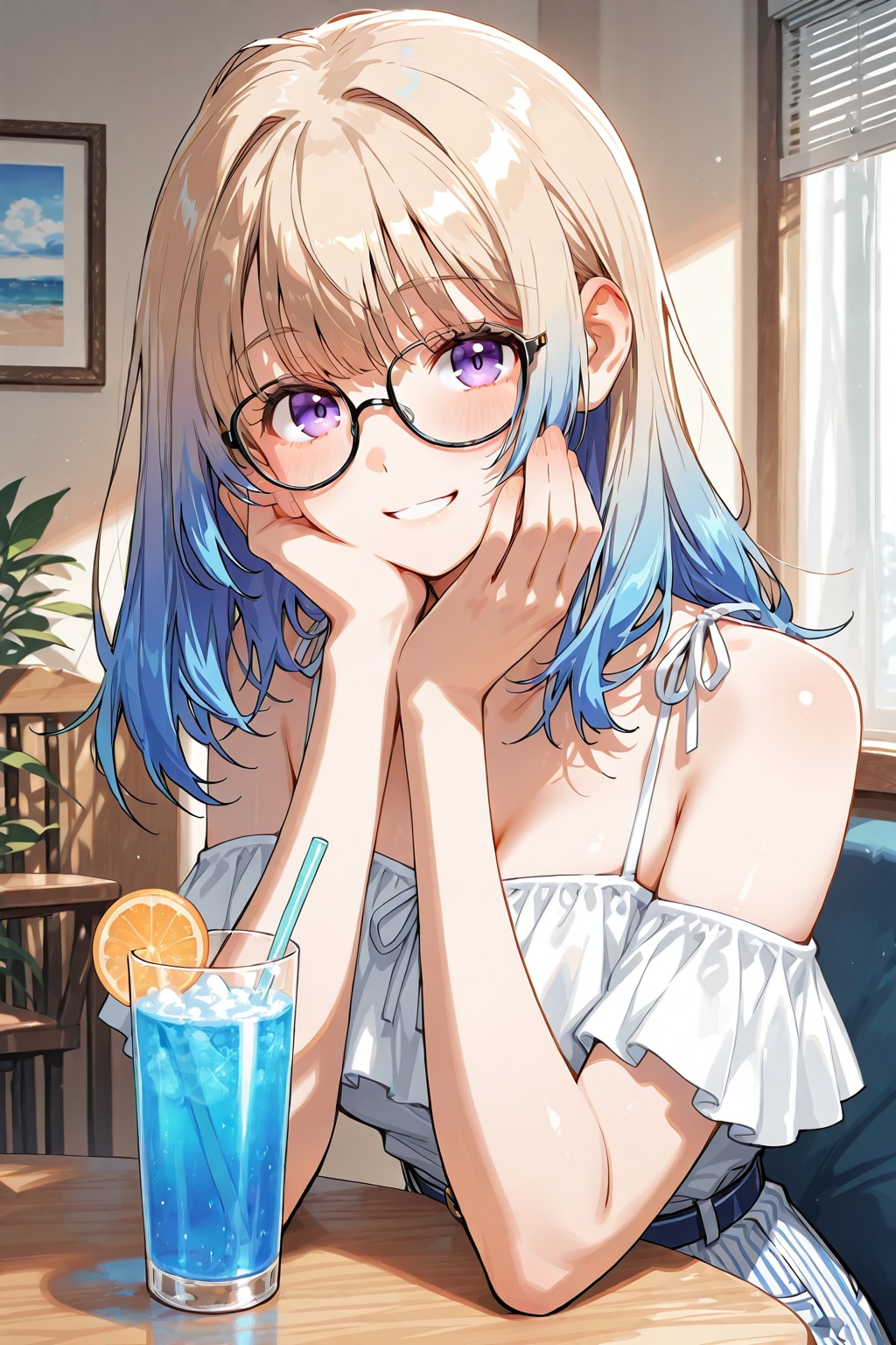 メガネ美少女 | の人気AIイラスト・グラビア