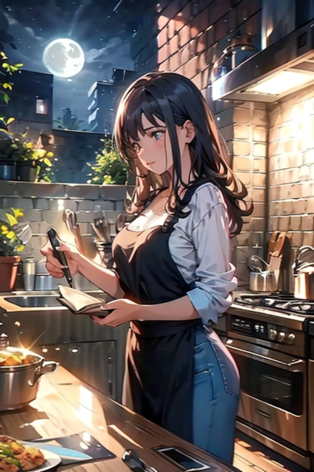 月夜のキッチン