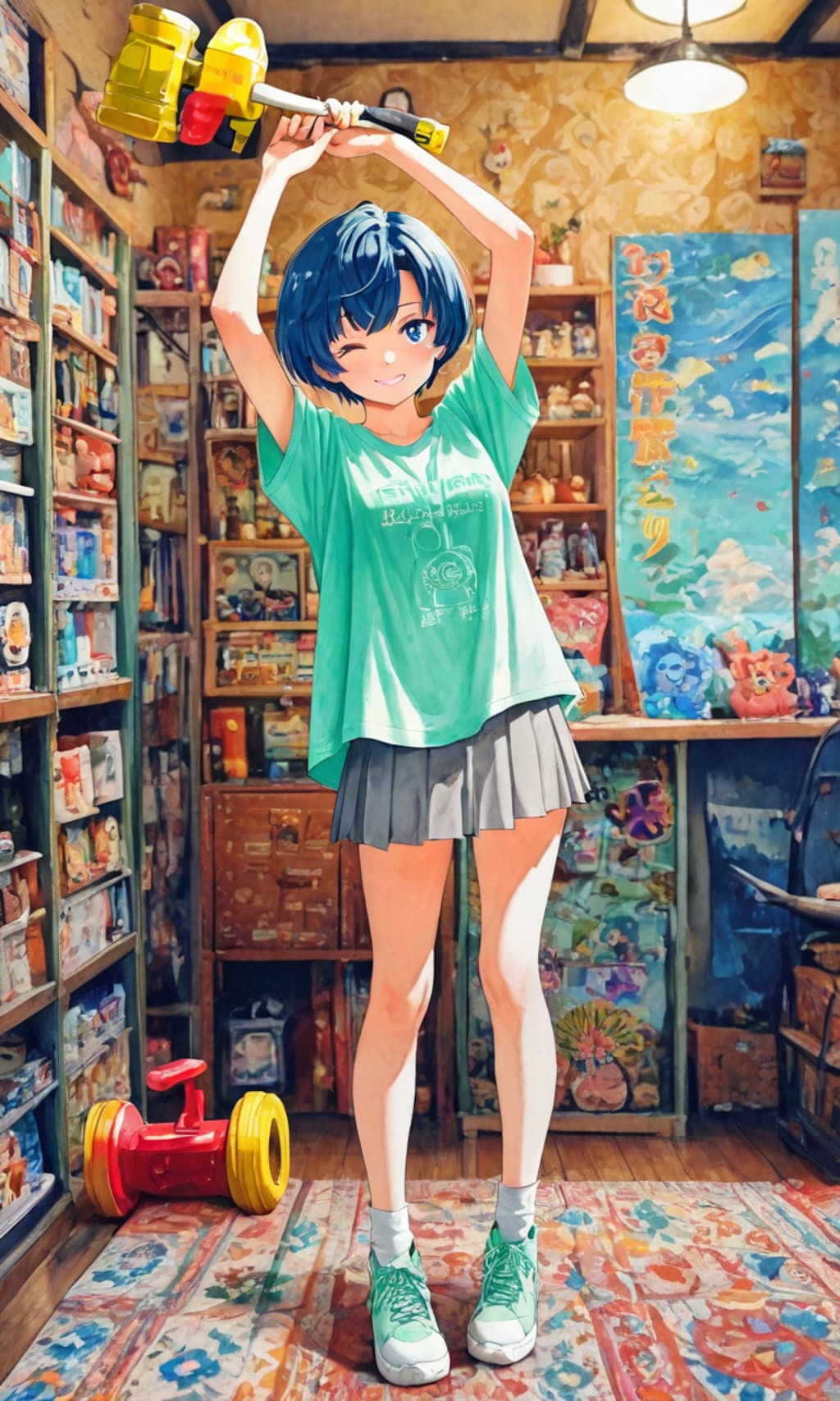 やる気満々柑菜ちゃん