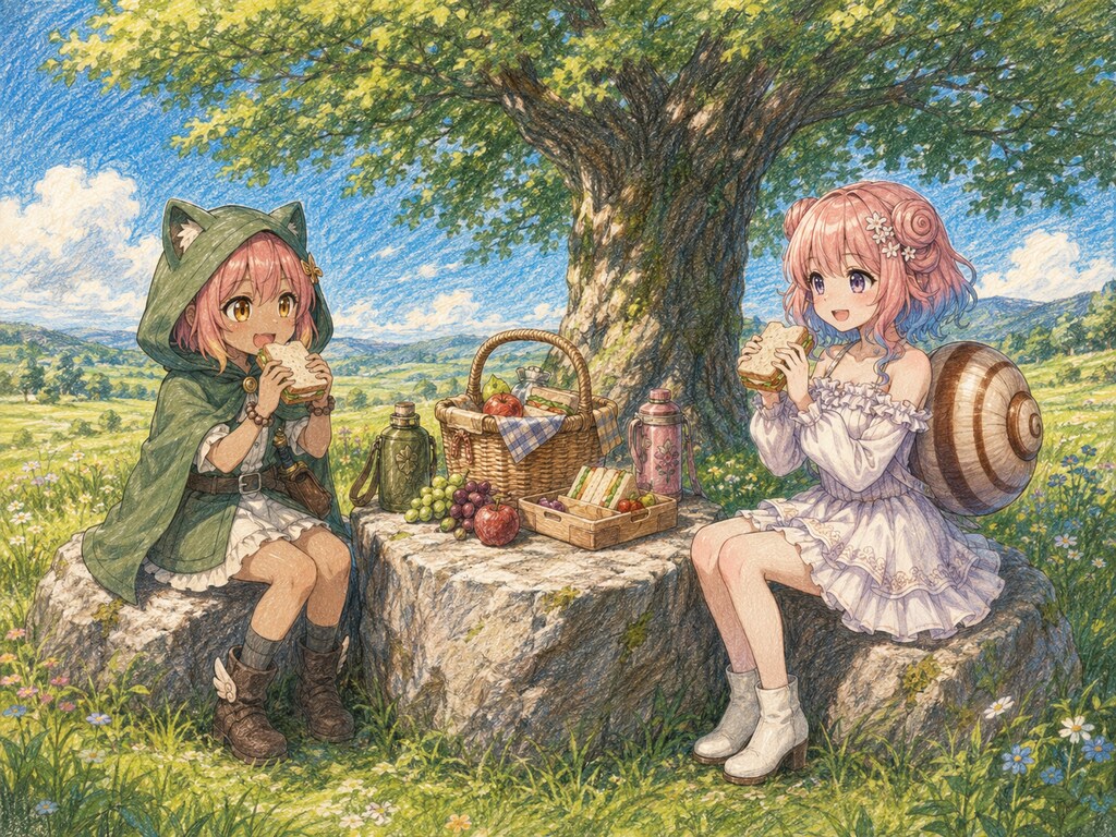 のどかなピクニック