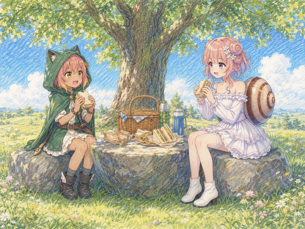 のどかなピクニック