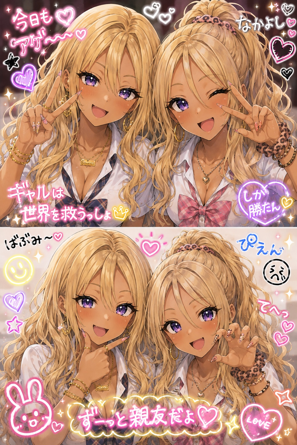 プリクラギャル | の人気AIイラスト・グラビア
