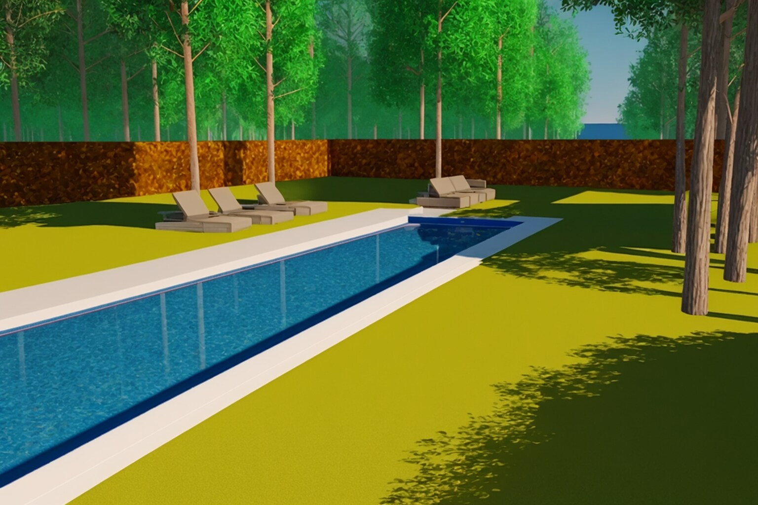 雑なCGみたいな庭 | の人気AIイラスト・グラビア