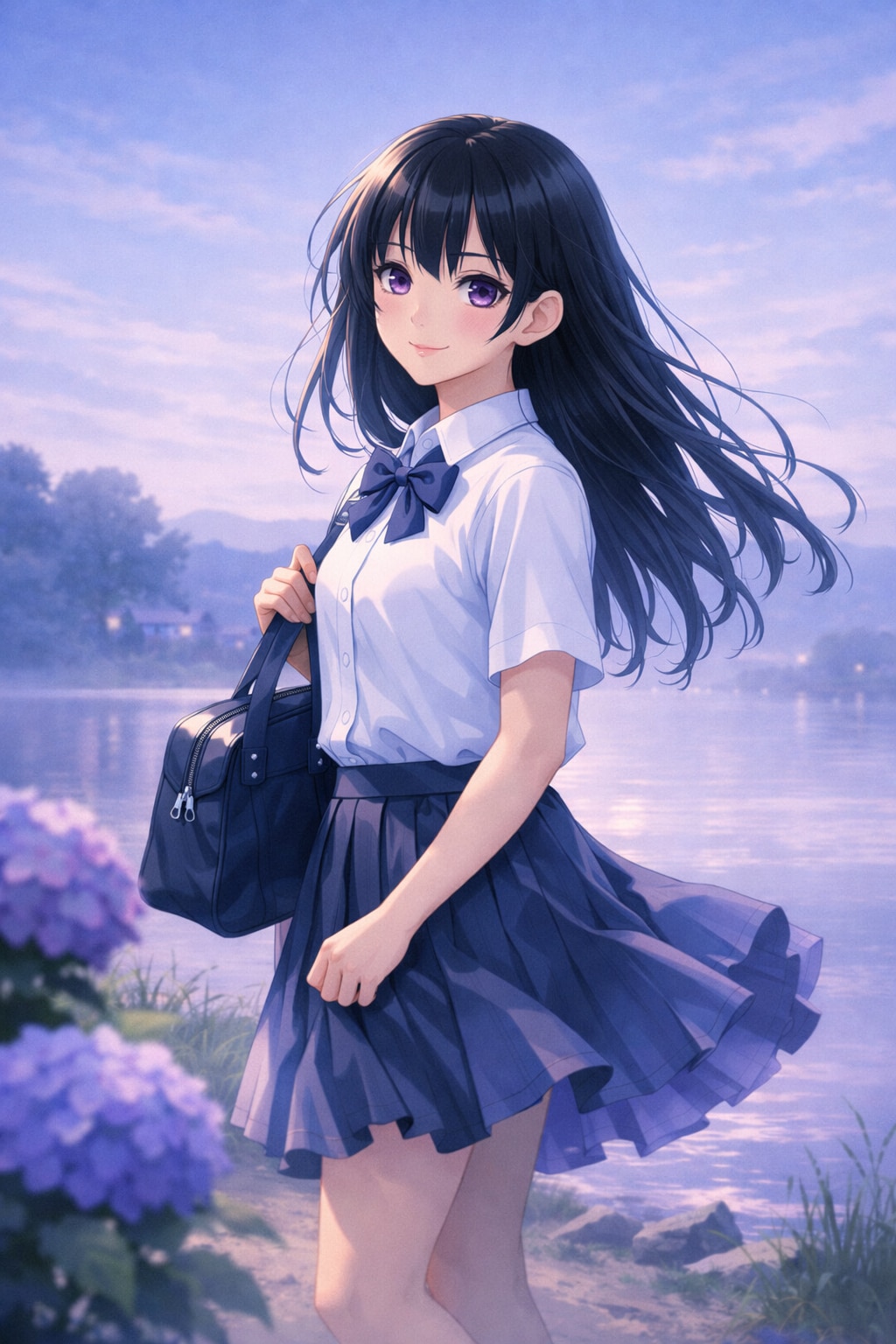 湖畔の少女 | の人気AIイラスト・グラビア